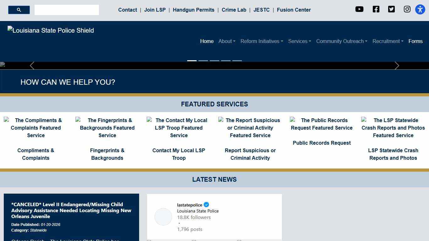 Home - Louisiana State Police